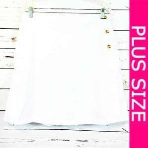 Karen Scott Sport White Skort with Pockets